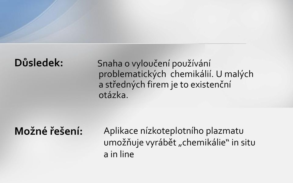 U malých a středných firem je to existenční otázka.