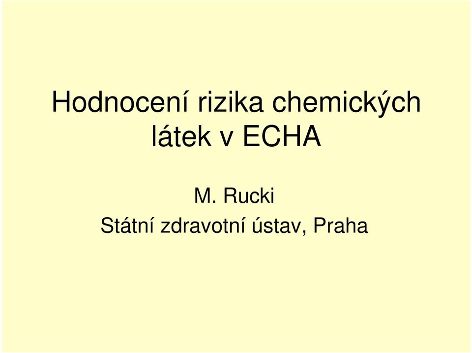 ECHA M.