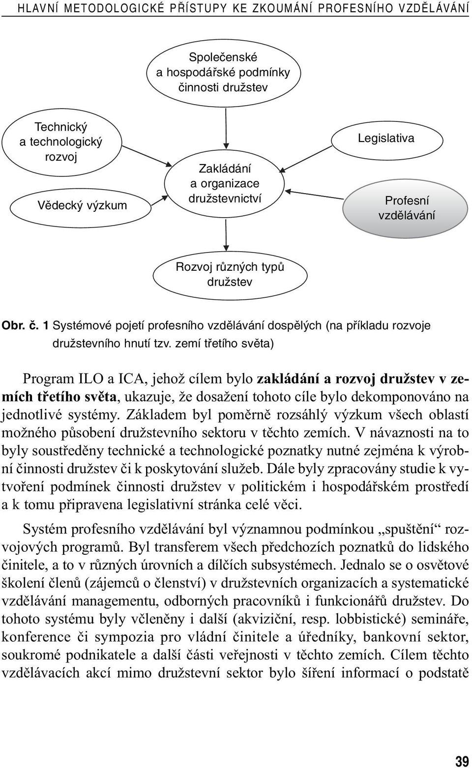 zemí tfietího svûta) Program ILO a ICA, jehož cílem bylo zakládání a rozvoj družstev v zemích třetího světa, ukazuje, že dosažení tohoto cíle bylo dekomponováno na jednotlivé systémy.