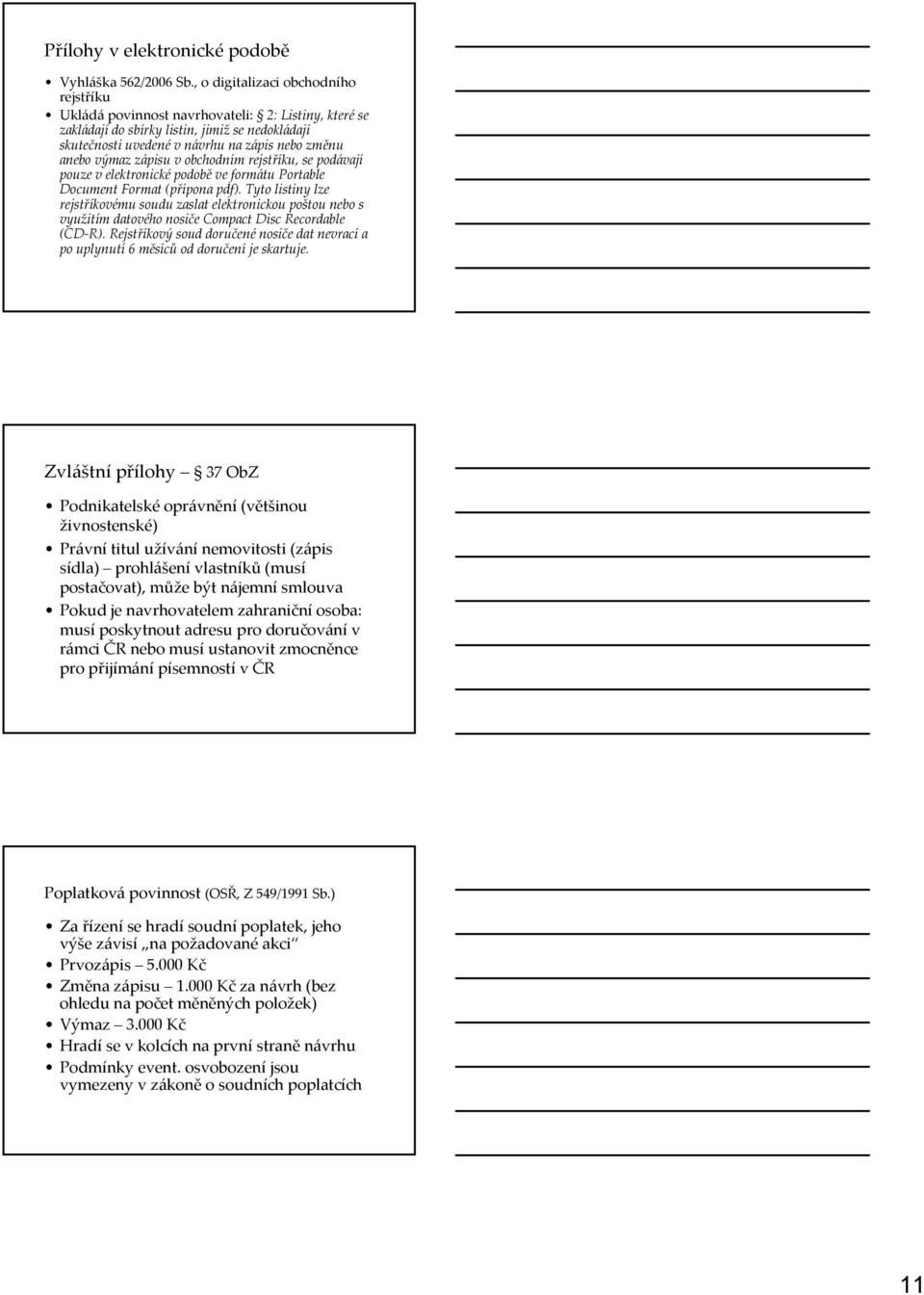 zápisu v obchodním rejstříku, se podávají pouze v elektronické podobě ve formátu Portable Document Format (přípona pdf).