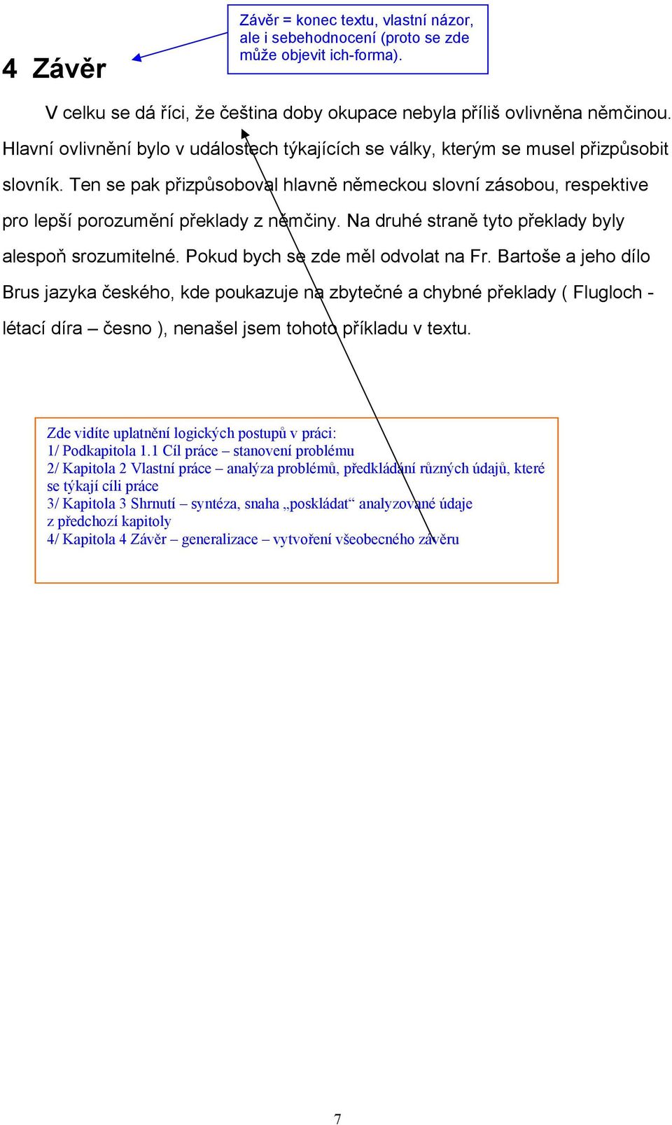 Ten se pak přizpůsoboval hlavně německou slovní zásobou, respektive pro lepší porozumění překlady z němčiny. Na druhé straně tyto překlady byly alespoň srozumitelné.