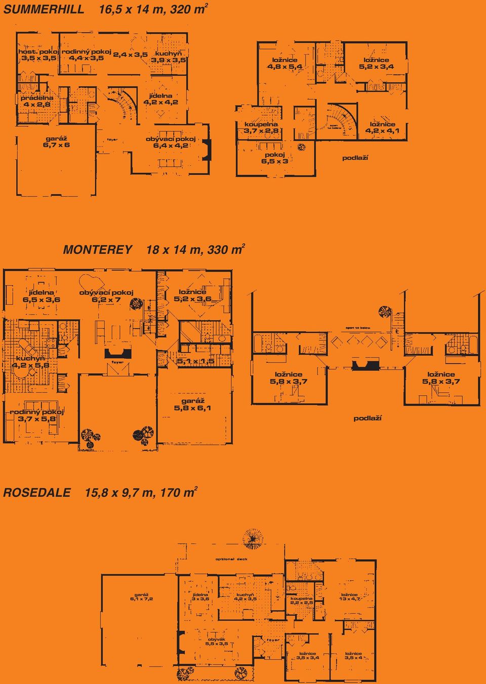 6 6,4 x 4,2 3,7 x 2,8 pokoj 6,5 x 3 podlaží 4,2 x 4,1 MONTEREY 18 x 14 m, 330 m 2 6,5 x 3,6 6,2 x 7 5,2 x 3,6 4,2