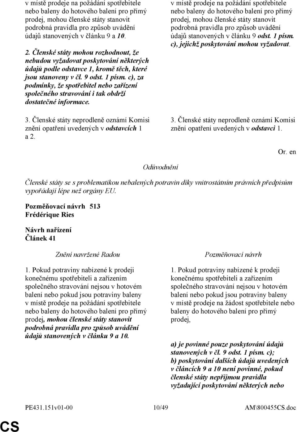 c), za podmínky, že spotřebitel nebo zařízení společného stravování i tak obdrží dostatečné informace. 3. Členské státy neprodleně oznámí Komisi znění opatření uvedených v odstavcích 1 a 2.