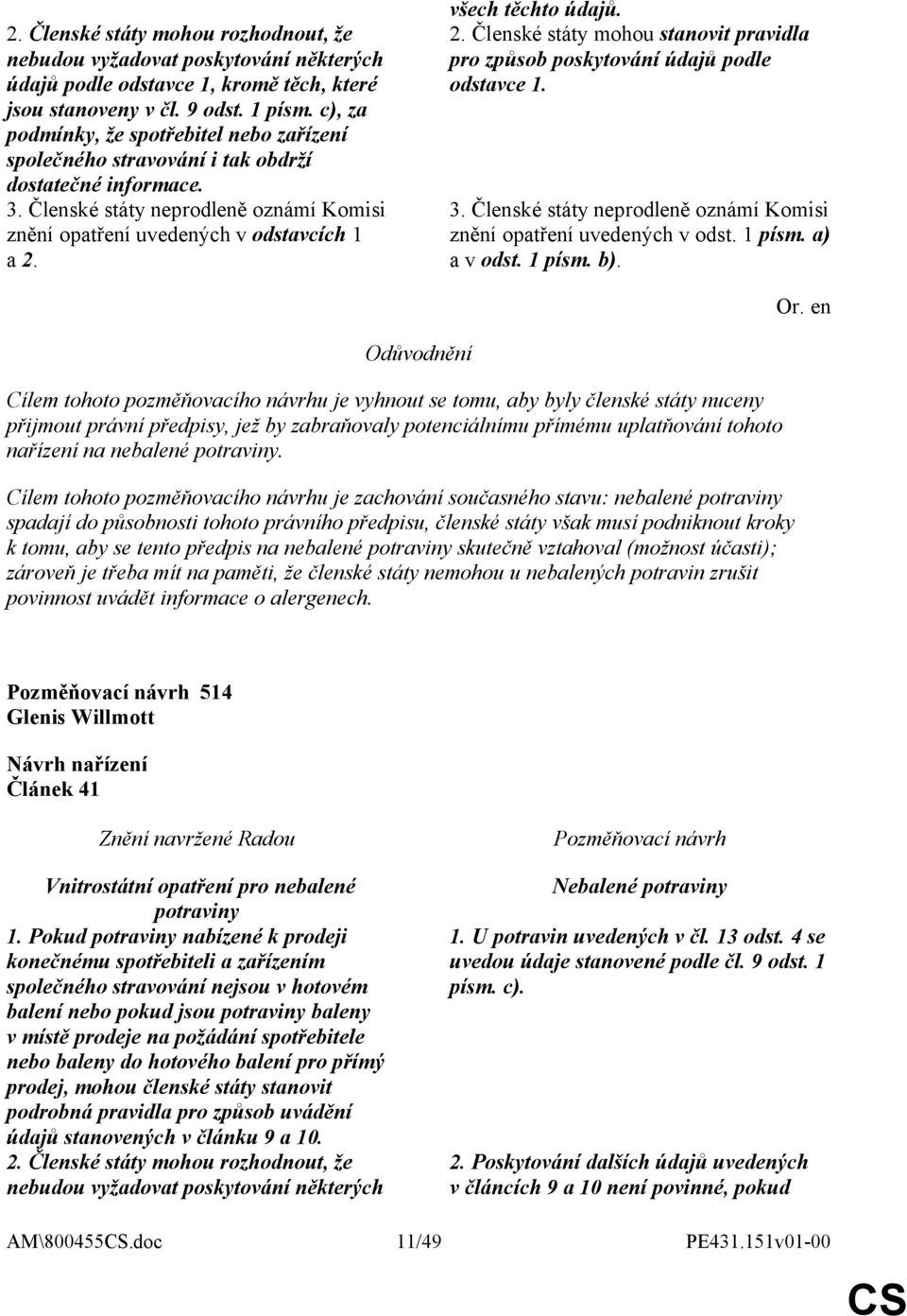 všech těchto údajů. 2. Členské státy mohou stanovit pravidla pro způsob poskytování údajů podle odstavce 1. 3. Členské státy neprodleně oznámí Komisi znění opatření uvedených v odst. 1 písm.