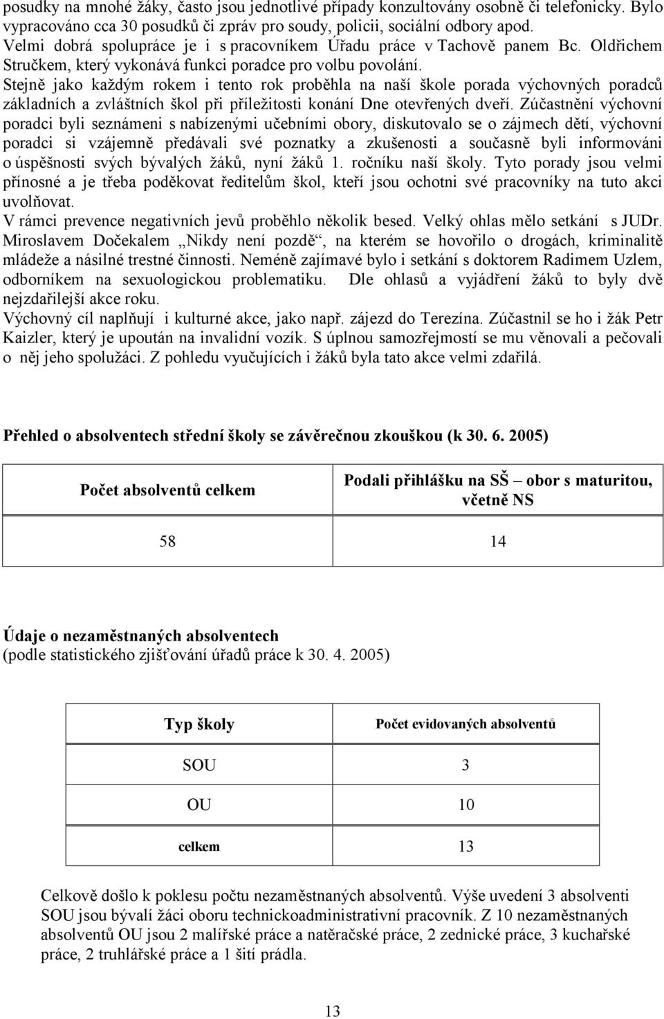 Stejně jako každým rokem i tento rok proběhla na naší škole porada výchovných poradců základních a zvláštních škol při příležitosti konání Dne otevřených dveří.