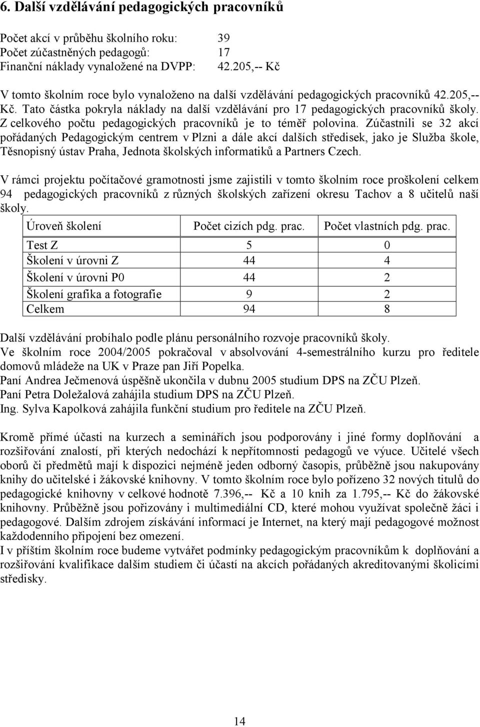 Z celkového počtu pedagogických pracovníků je to téměř polovina.