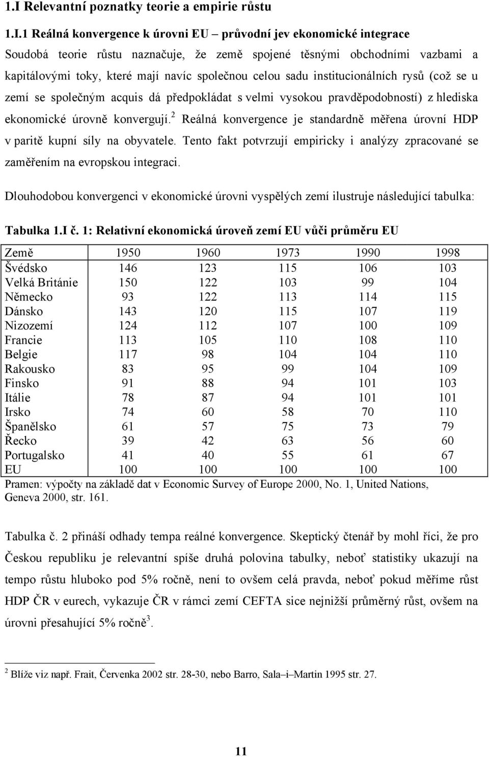 konvergují. 2 Reálná konvergence je standardně měřena úrovní HDP v paritě kupní síly na obyvatele. Tento fakt potvrzují empiricky i analýzy zpracované se zaměřením na evropskou integraci.
