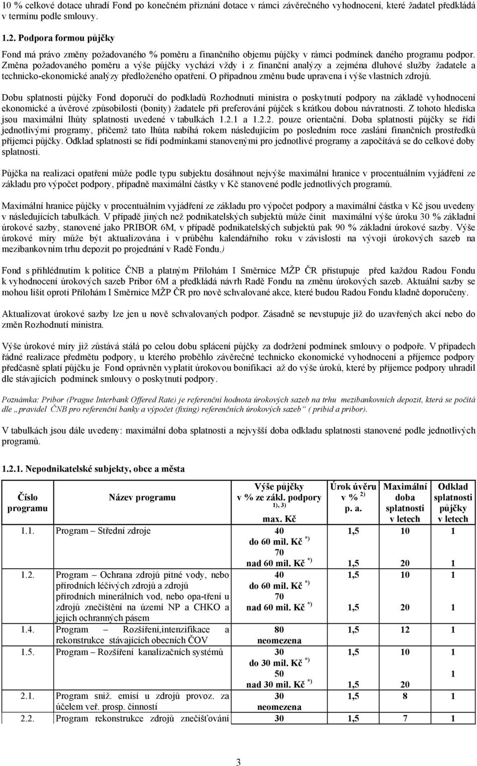 Změna požadovaného poměru a výše vychází vždy i z finanční analýzy a zejména dluhové služby žadatele a technicko-ekonomické analýzy předloženého opatření.