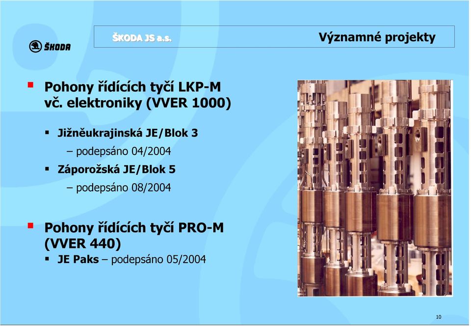 podepsáno 04/2004 Záporožská JE/Blok 5 podepsáno