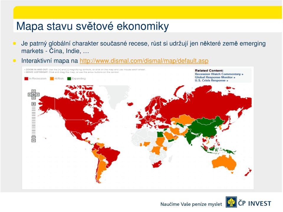 některé země emerging markets -Čína, Indie,