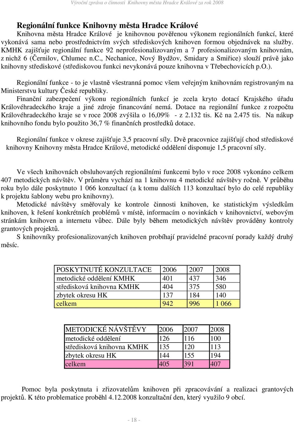 92 neprofesionalizovaným a 7 profesionalizovaným knihovnám, z nich