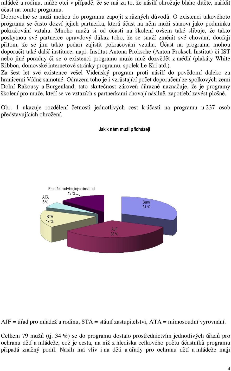 Mnoho mužů si od účasti na školení ovšem také slibuje, že takto poskytnou své partnerce opravdový důkaz toho, že se snaží změnit své chování; doufají přitom, že se jim takto podaří zajistit