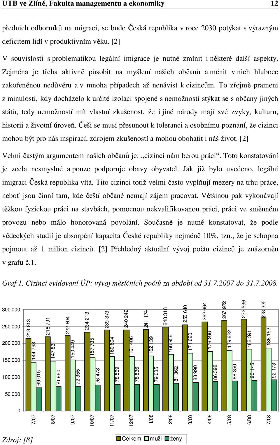 Zejména je třeba aktivně působit na myšlení našich občanů a měnit v nich hluboce zakořeněnou nedůvěru a v mnoha případech až nenávist k cizincům.