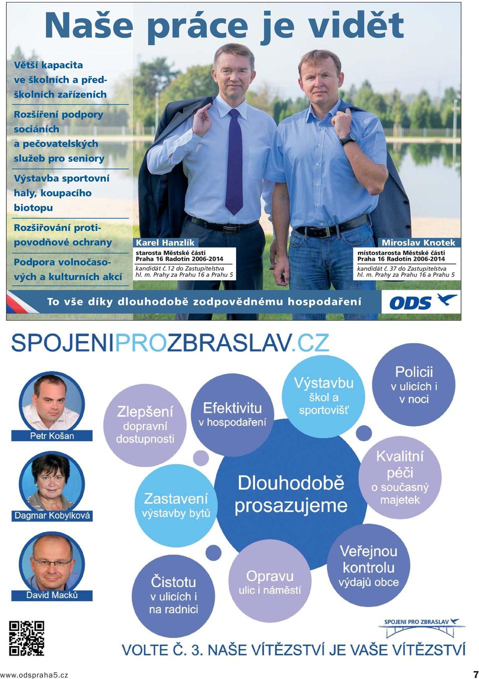 Praha 16 Radotín 2006-2014 kandidát č.12 do Zastupitelstva hl. m.