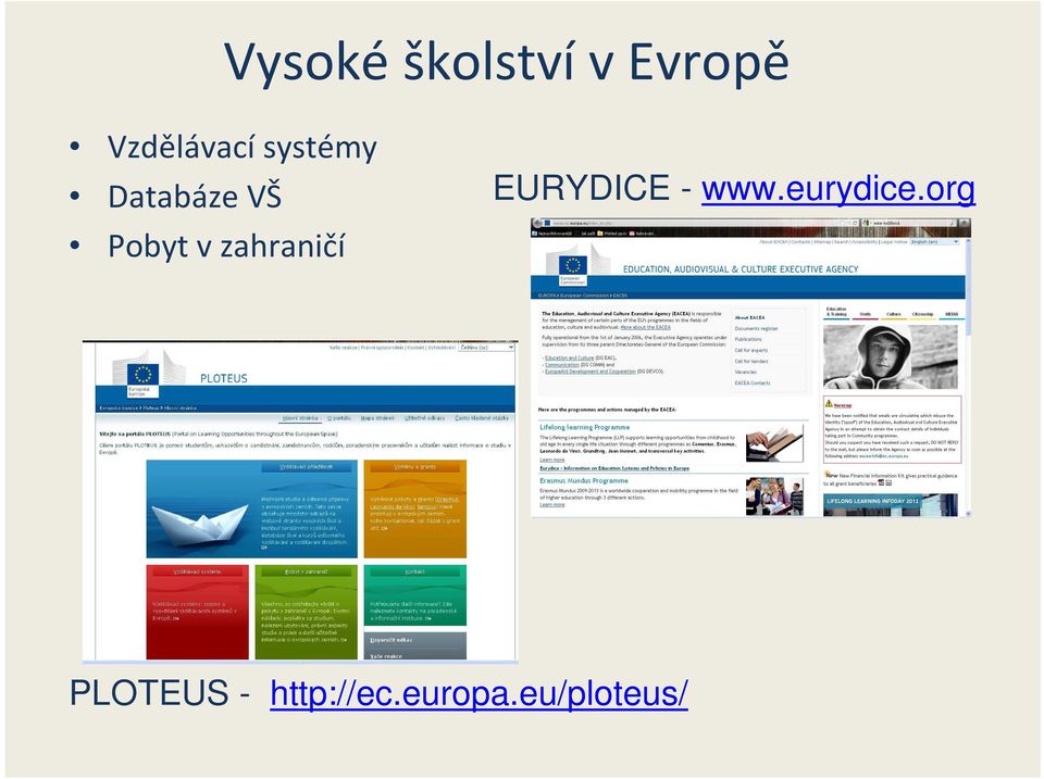 zahraničí EURYDICE - www.eurydice.