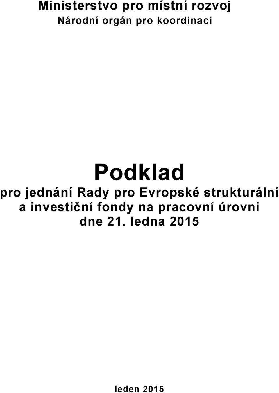 Evropské strukturální a investiční fondy na