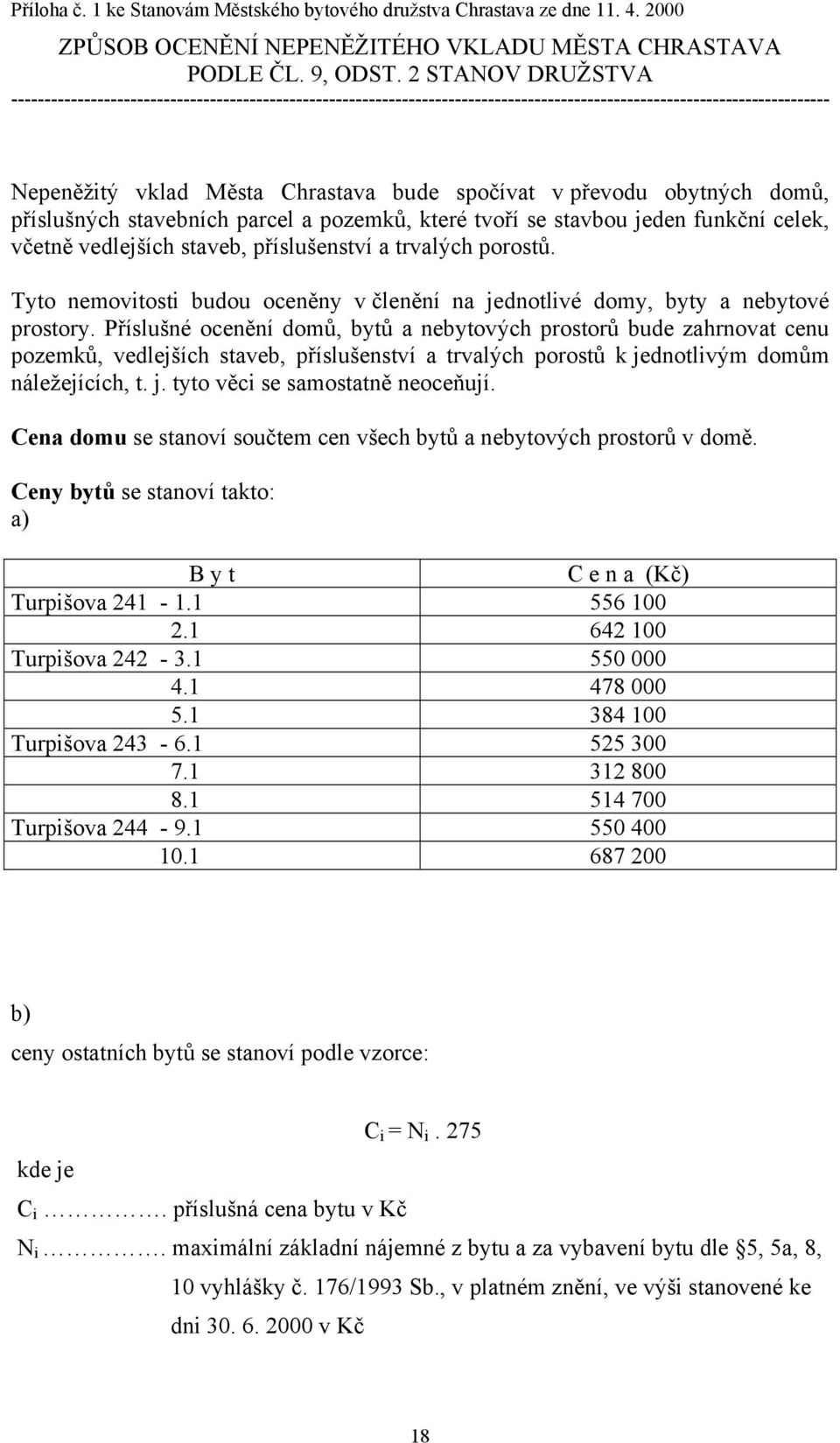 obytných domů, příslušných stavebních parcel a pozemků, které tvoří se stavbou jeden funkční celek, včetně vedlejších staveb, příslušenství a trvalých porostů.