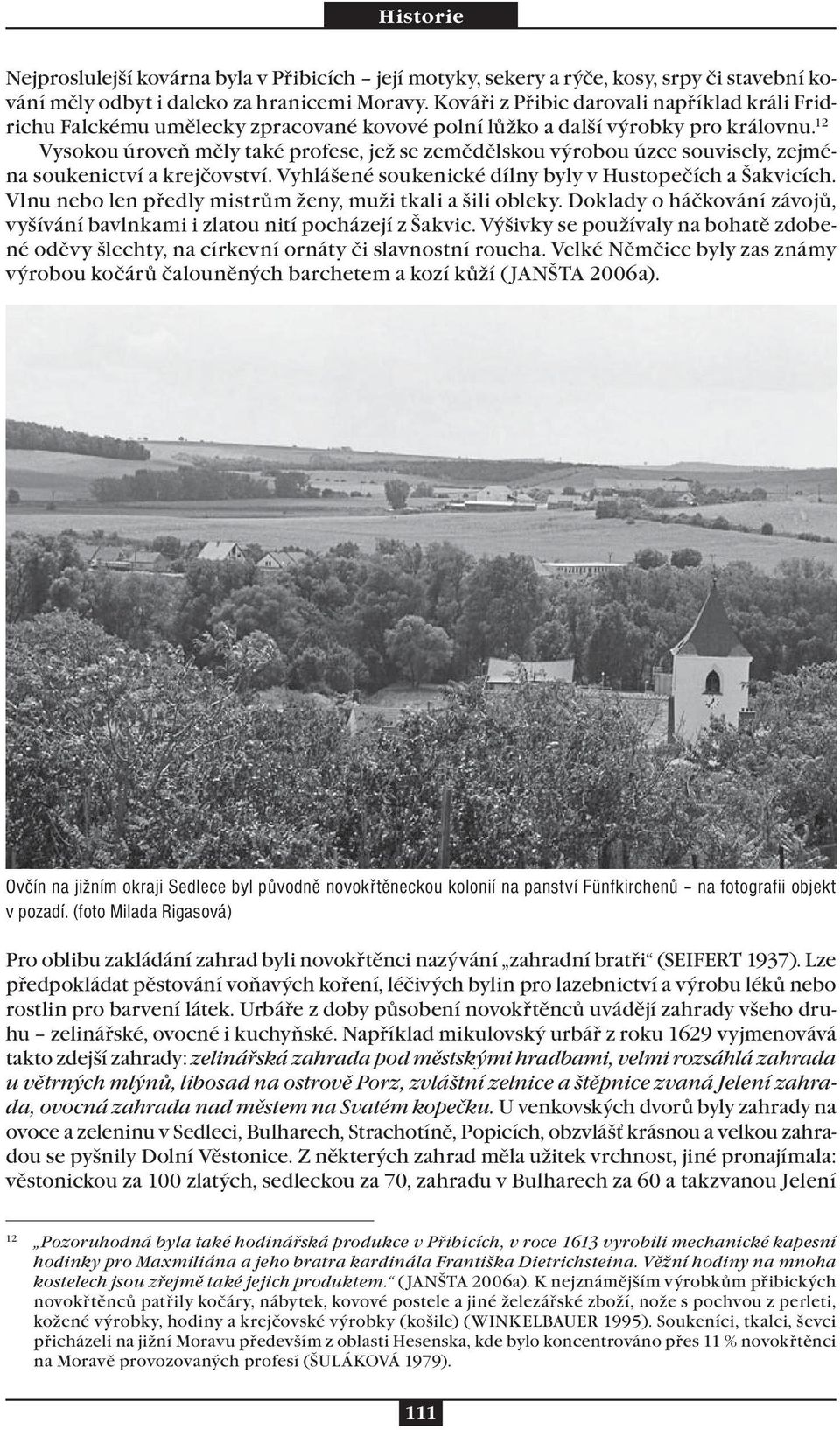 12 Vysokou úroveň měly také profese, jež se zemědělskou výrobou úzce souvisely, zejména soukenictví a krejčovství. Vyhlášené soukenické dílny byly v Hustopečích a Šakvicích.