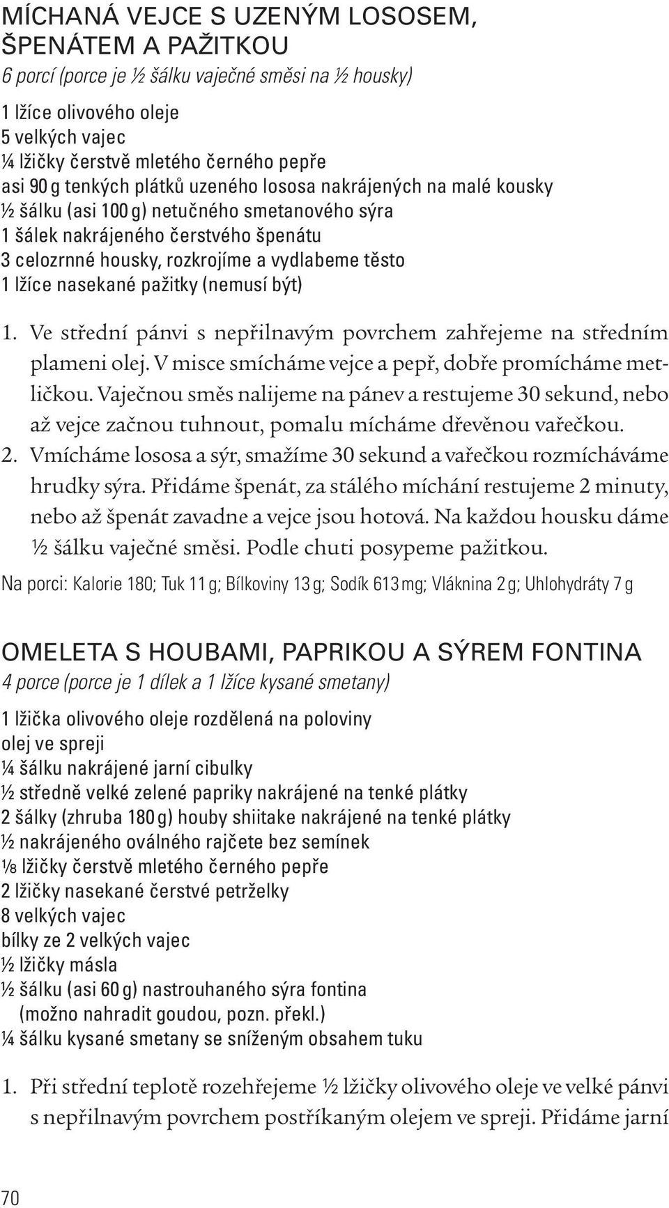 nasekané pažitky (nemusí být) 1. Ve střední pánvi s nepřilnavým povrchem zahřejeme na středním plameni olej. V misce smícháme vejce a pepř, dobře promícháme metličkou.