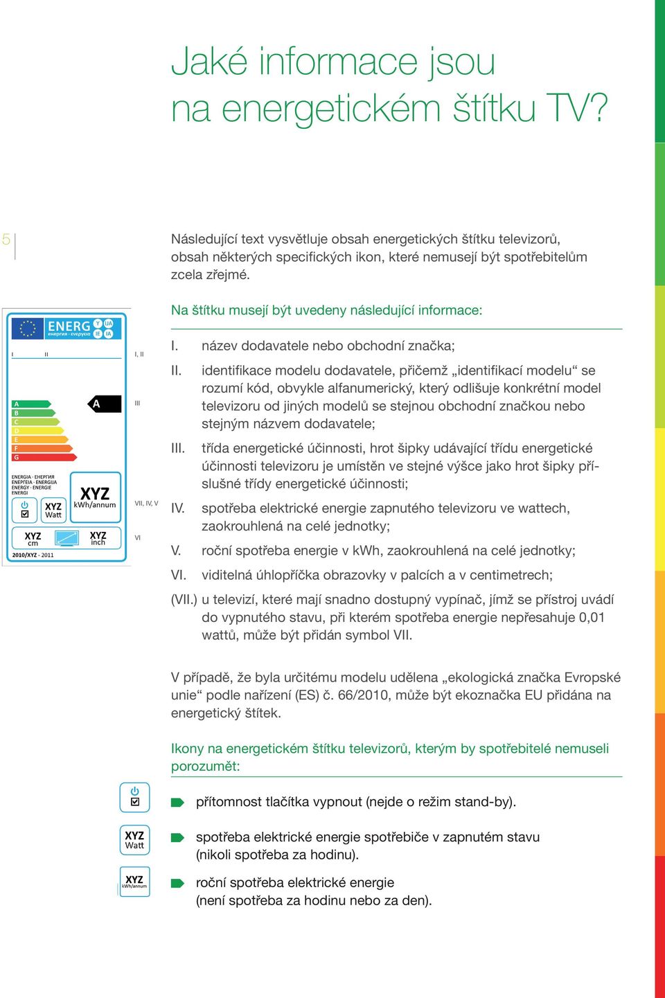 identifikace modelu dodavatele, přičemž identifikací modelu se rozumí kód, obvykle alfanumerický, který odlišuje konkrétní model televizoru od jiných modelů se stejnou obchodní značkou nebo stejným