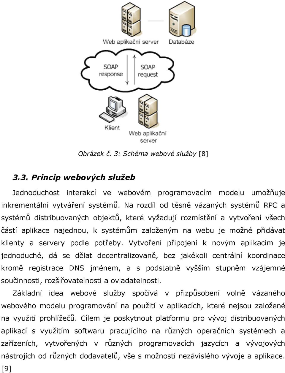 a servery podle potřeby.