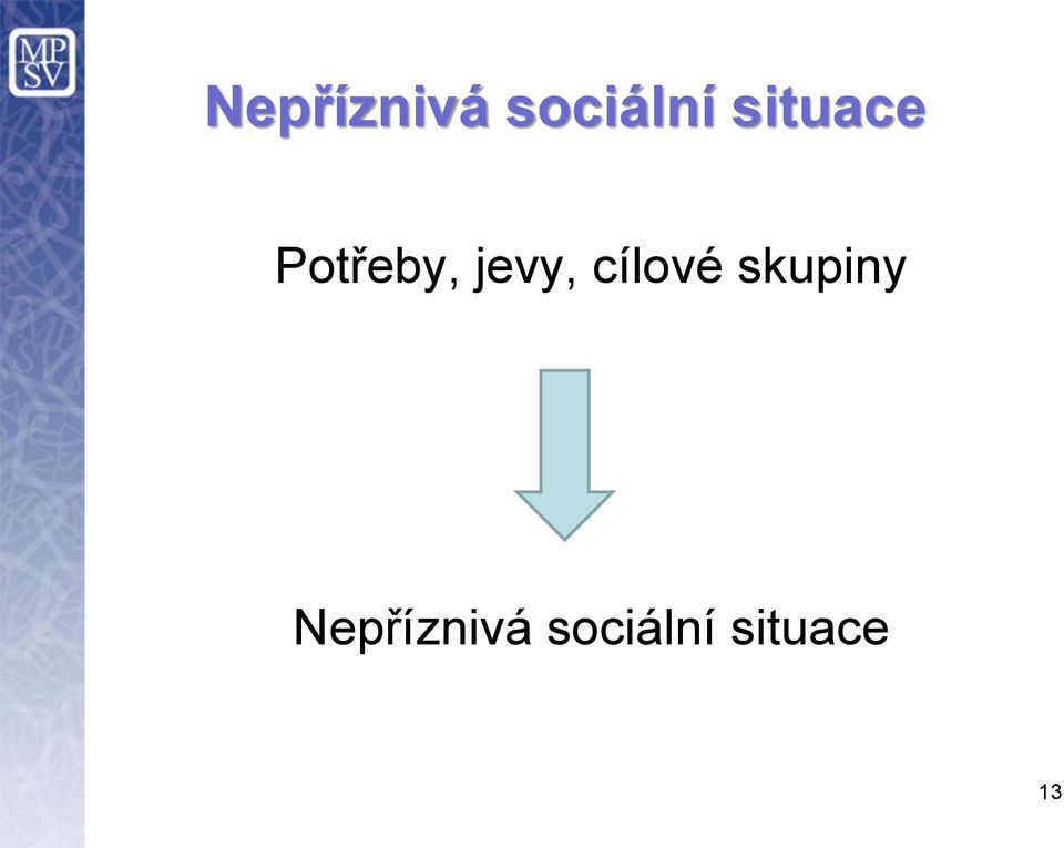 jevy, cílové skupiny 