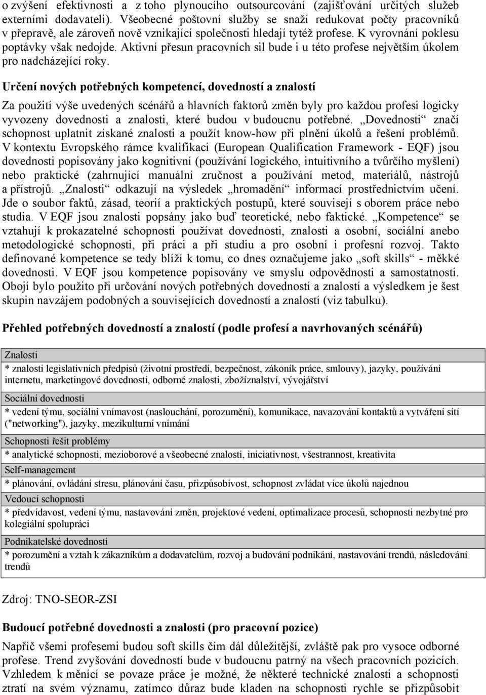 Aktivní přesun pracovních sil bude i u této profese největším úkolem pro nadcházející roky.