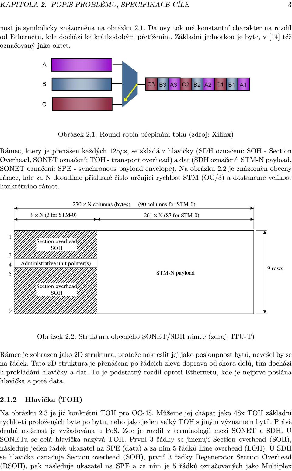 Phase alignment between the unshaded and shaded areas is defined by the pointer (PTR) and is indicated by the arrow. Figure 6-5/G.707/Y.1322 Multiplexing method directly from Container-4 using AU-4 6.