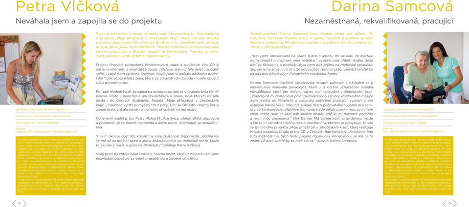 července 2011 do 30. června 2014. Pomohl mladým lidem ve věku do 30 let a uchazečům o zaměstnání, kteří byli evidovaní na ÚP ČR v Jihočeském kraji, ke vstupu na otevřený pracovní trh.