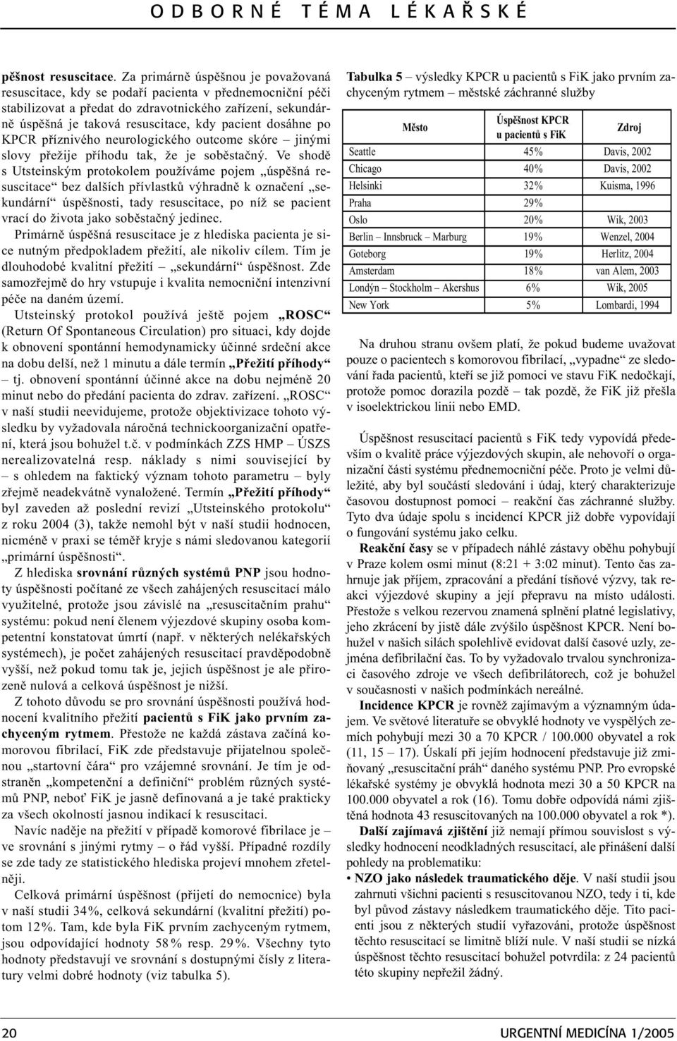 dosáhne po KPCR pøíznivého neurologického outcome skóre jinými slovy pøežije pøíhodu tak, že je sobìstaèný.