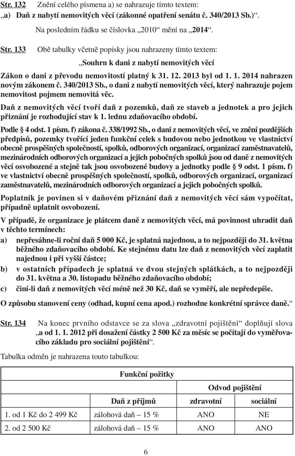 340/2013 Sb., o dani z nabytí nemovitých věcí, který nahrazuje pojem nemovitost pojmem nemovitá věc.