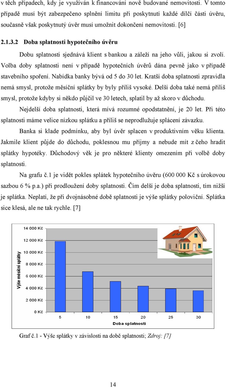 2 Doba splatnosti hypotečního úvěru Dobu splatnosti sjednává klient s bankou a záleží na jeho vůli, jakou si zvolí.