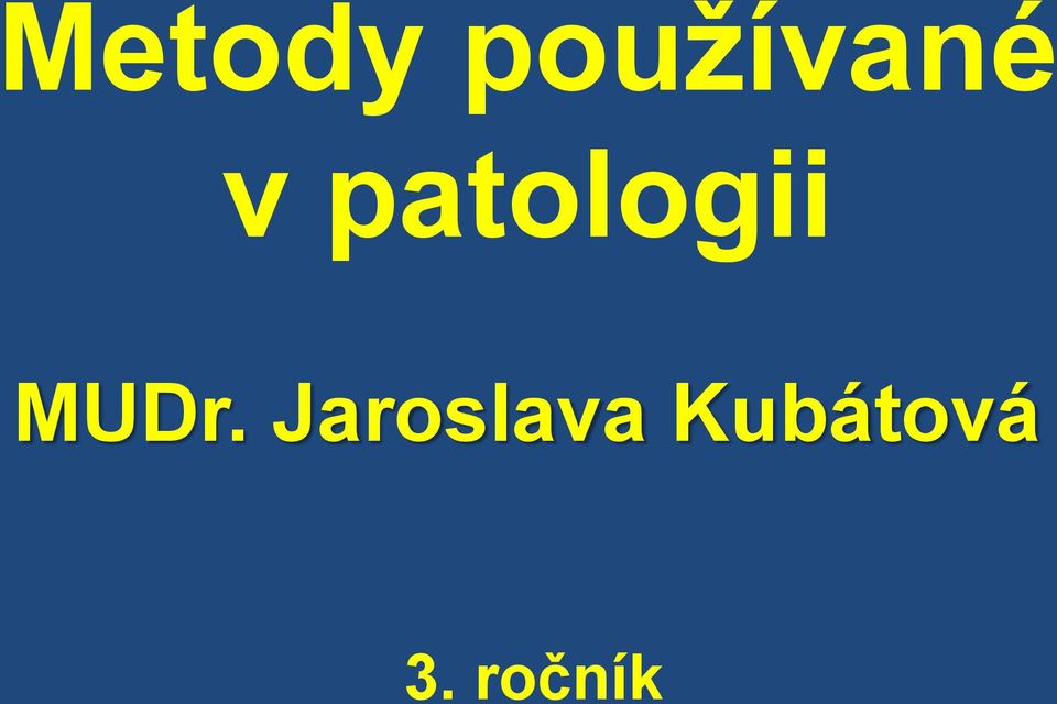 patologii MUDr.