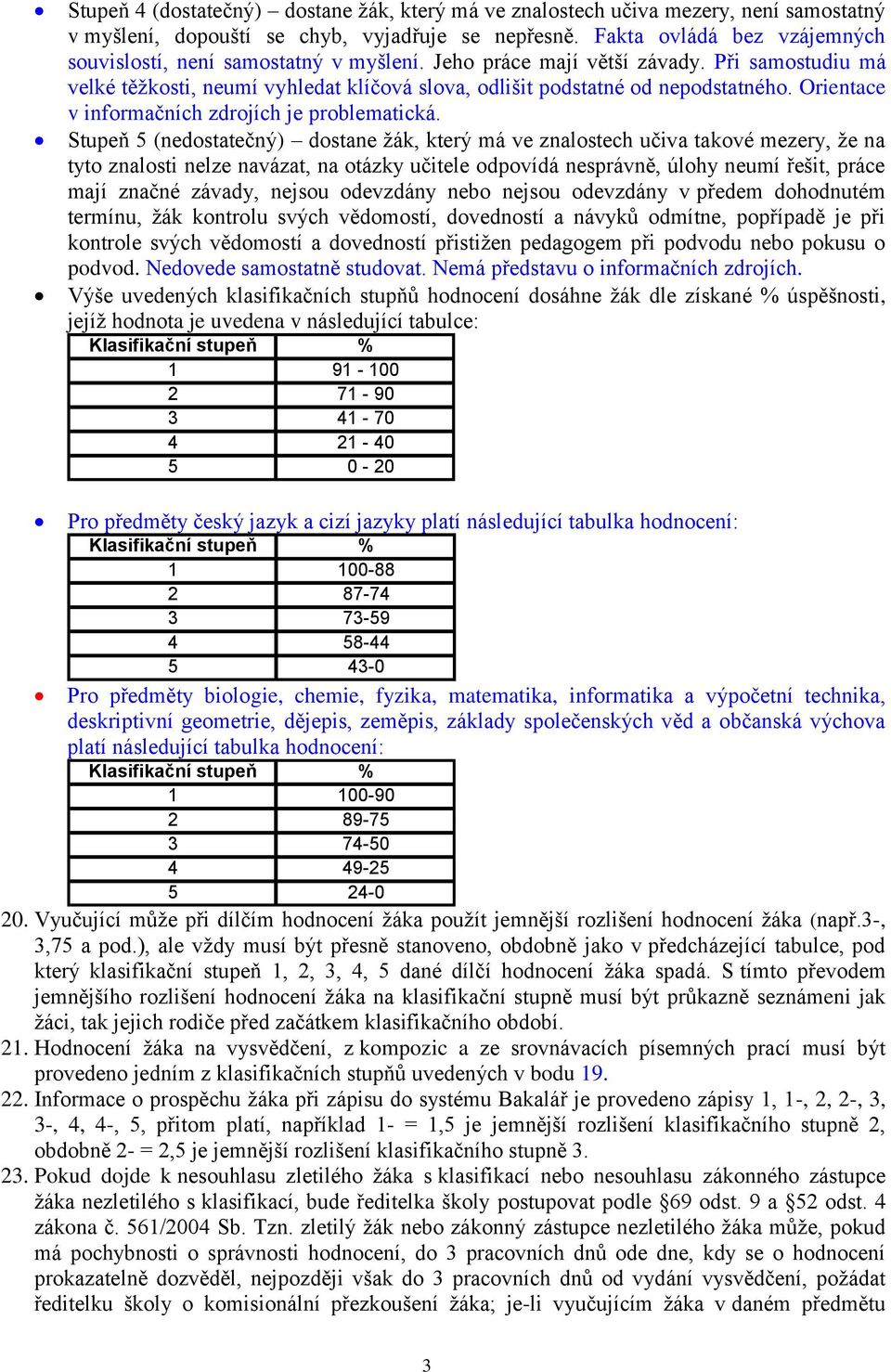 Orientace v informačních zdrojích je problematická.