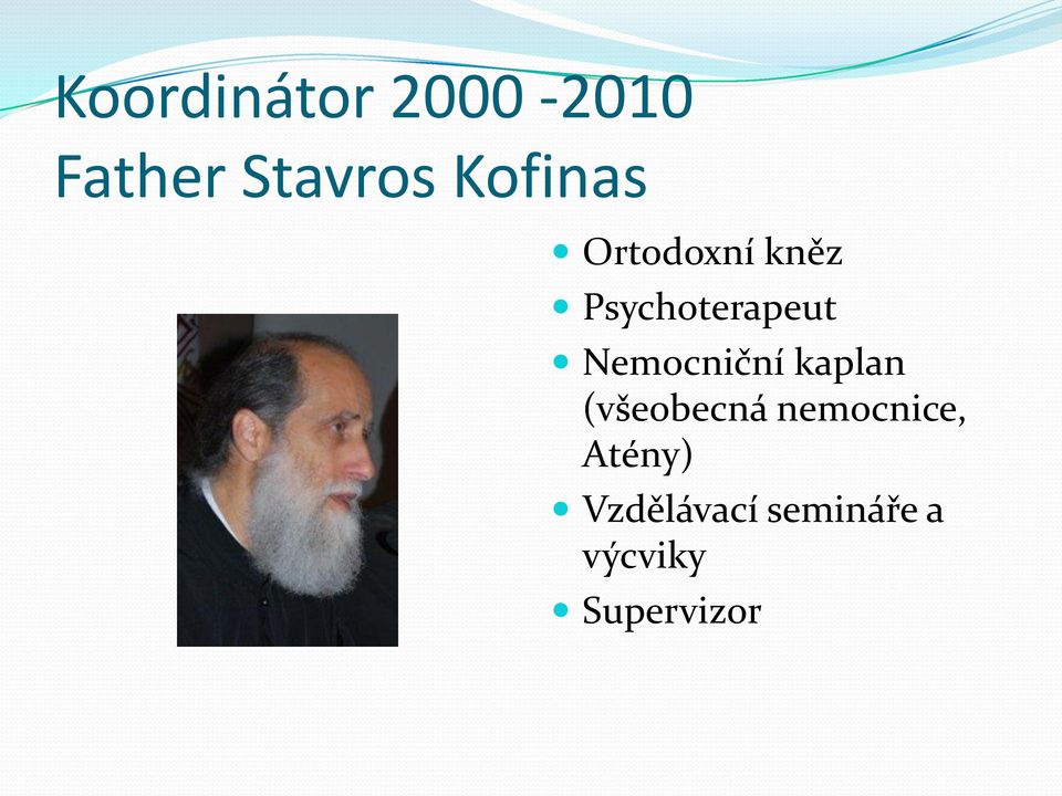 Nemocniční kaplan (všeobecná nemocnice,
