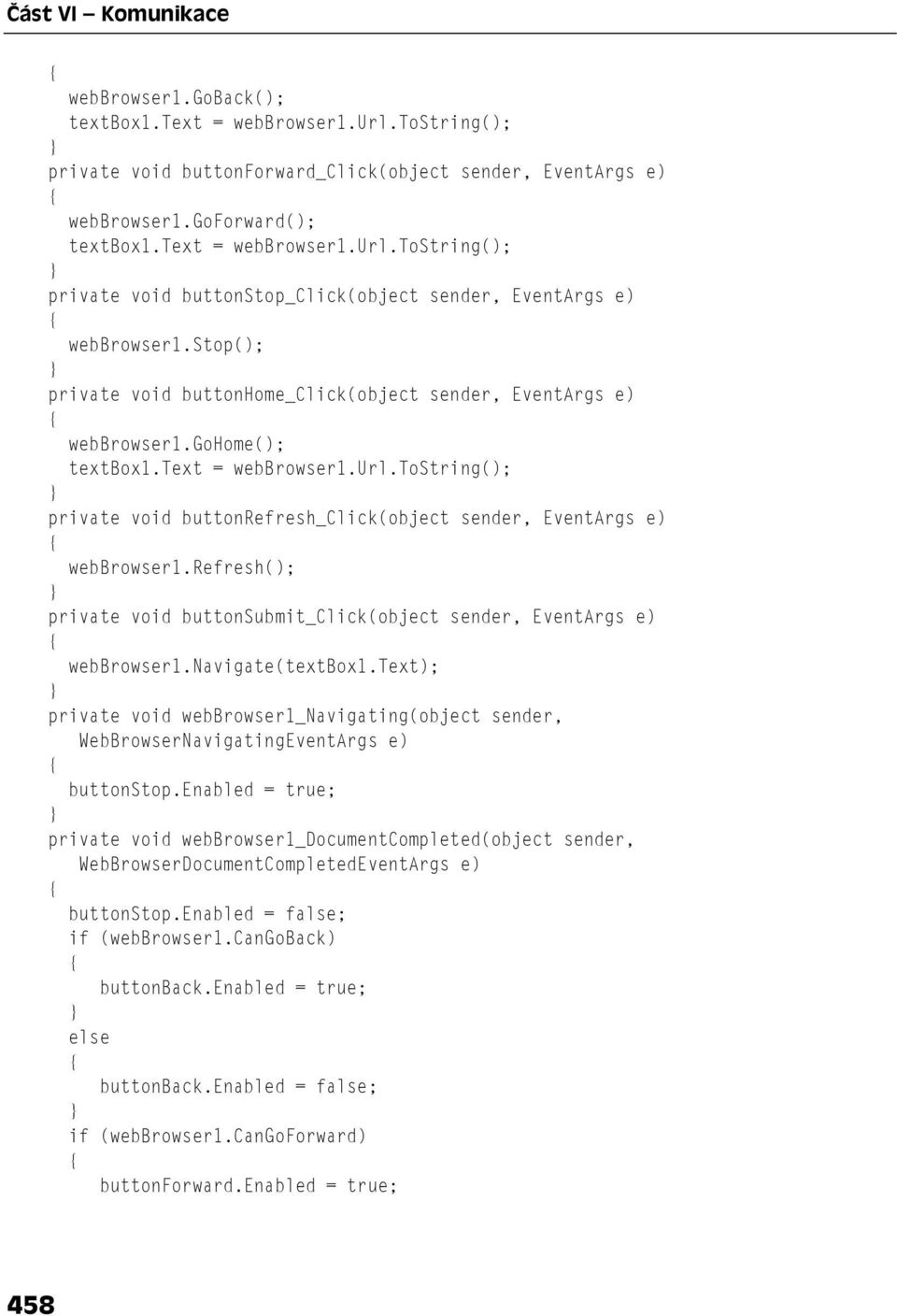 tostring(); private void buttonrefresh_click(object sender, EventArgs e) webbrowser1.refresh(); private void buttonsubmit_click(object sender, EventArgs e) webbrowser1.navigate(textbox1.