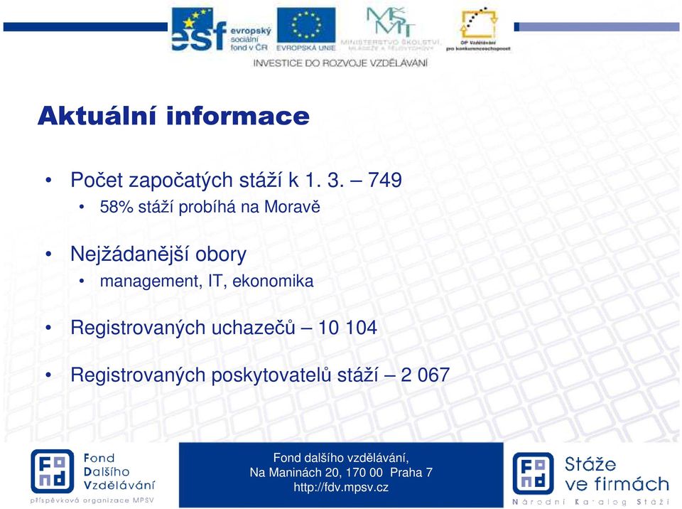 obory management, IT, ekonomika Registrovaných