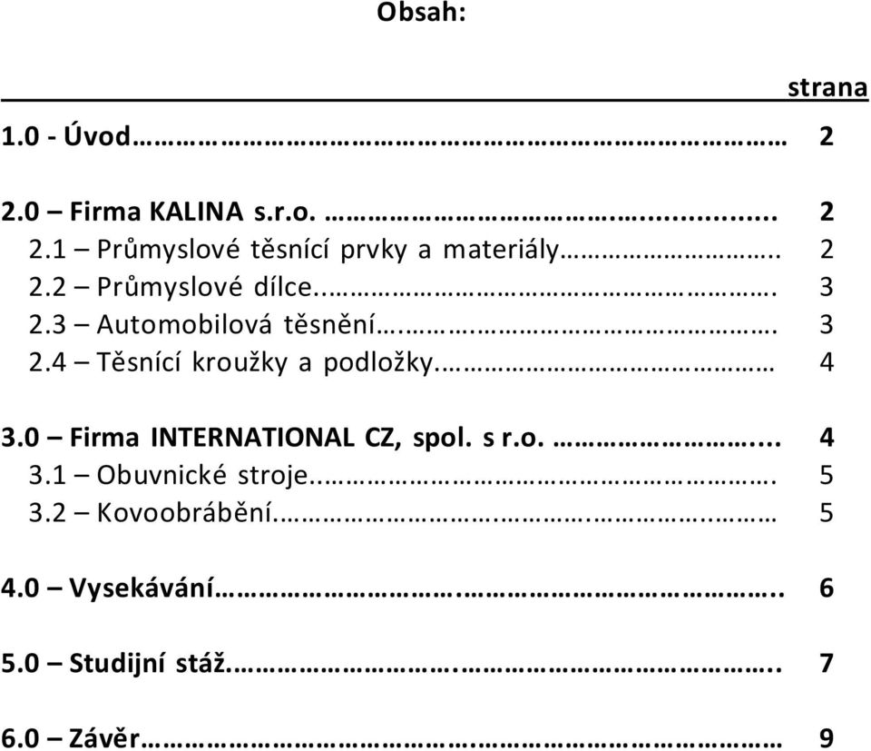 4 3.0 Firma INTERNATIONAL CZ, spol. s r.o.... 4 3.1 Obuvnické stroje... 5 3.