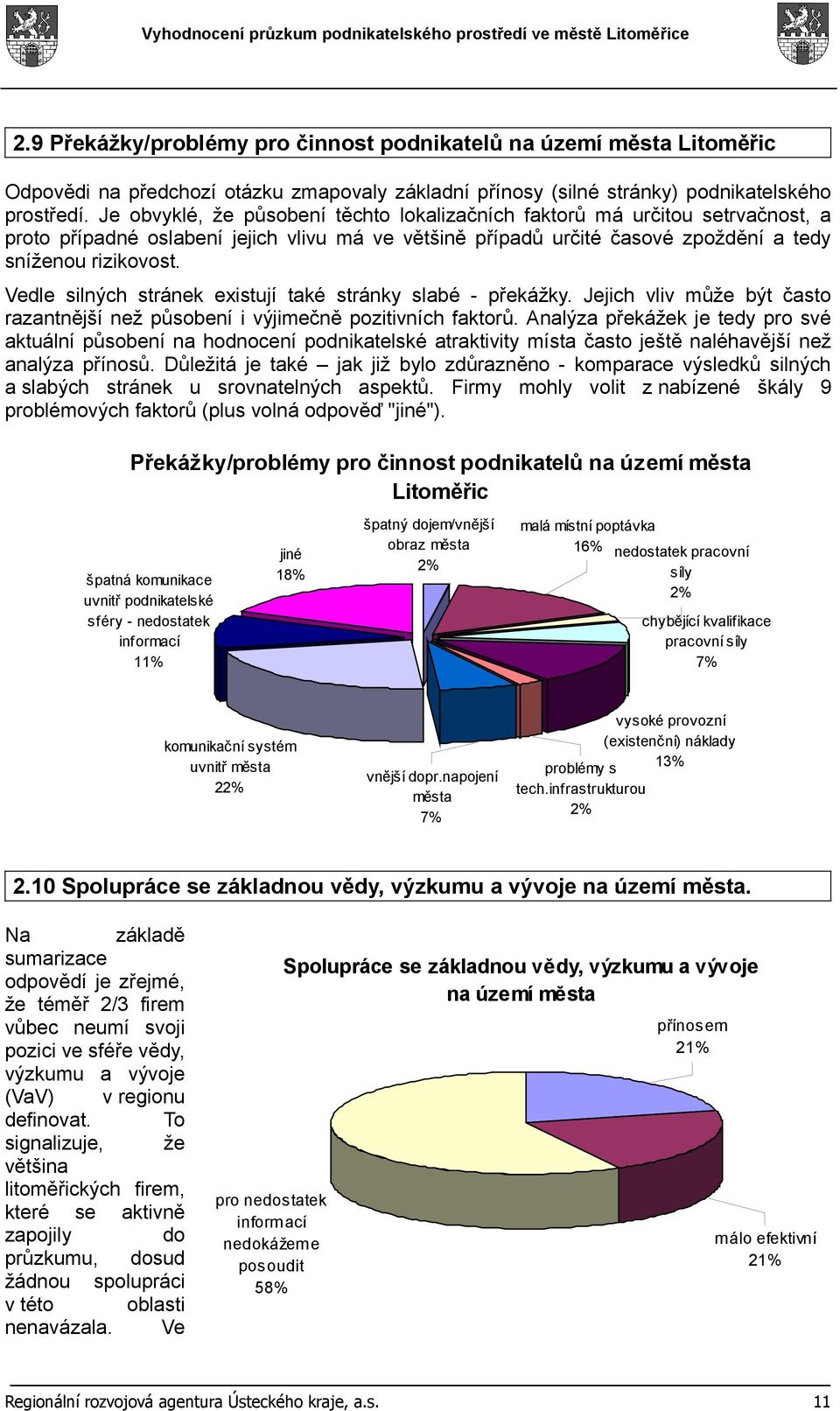 Vedle silných stránek existují také stránky slabé - překážky. Jejich vliv může být často razantnější než působení i výjimečně pozitivních faktorů.