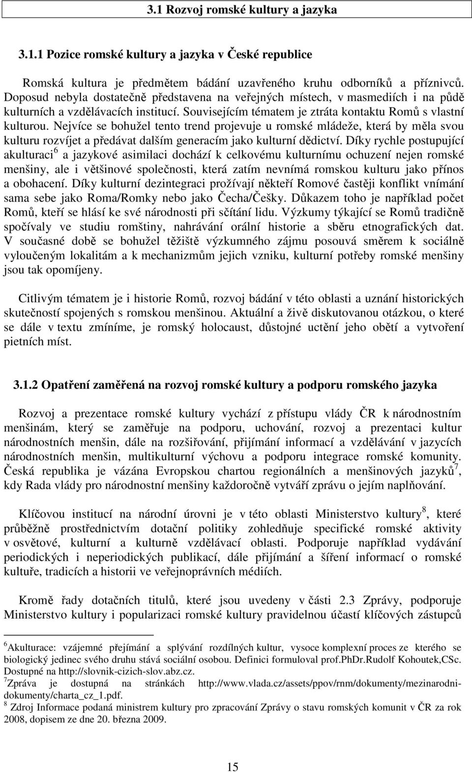 Nejvíce se bohužel tento trend projevuje u romské mládeže, která by měla svou kulturu rozvíjet a předávat dalším generacím jako kulturní dědictví.