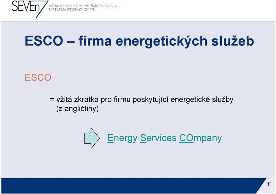 poskytující energetické služby (z