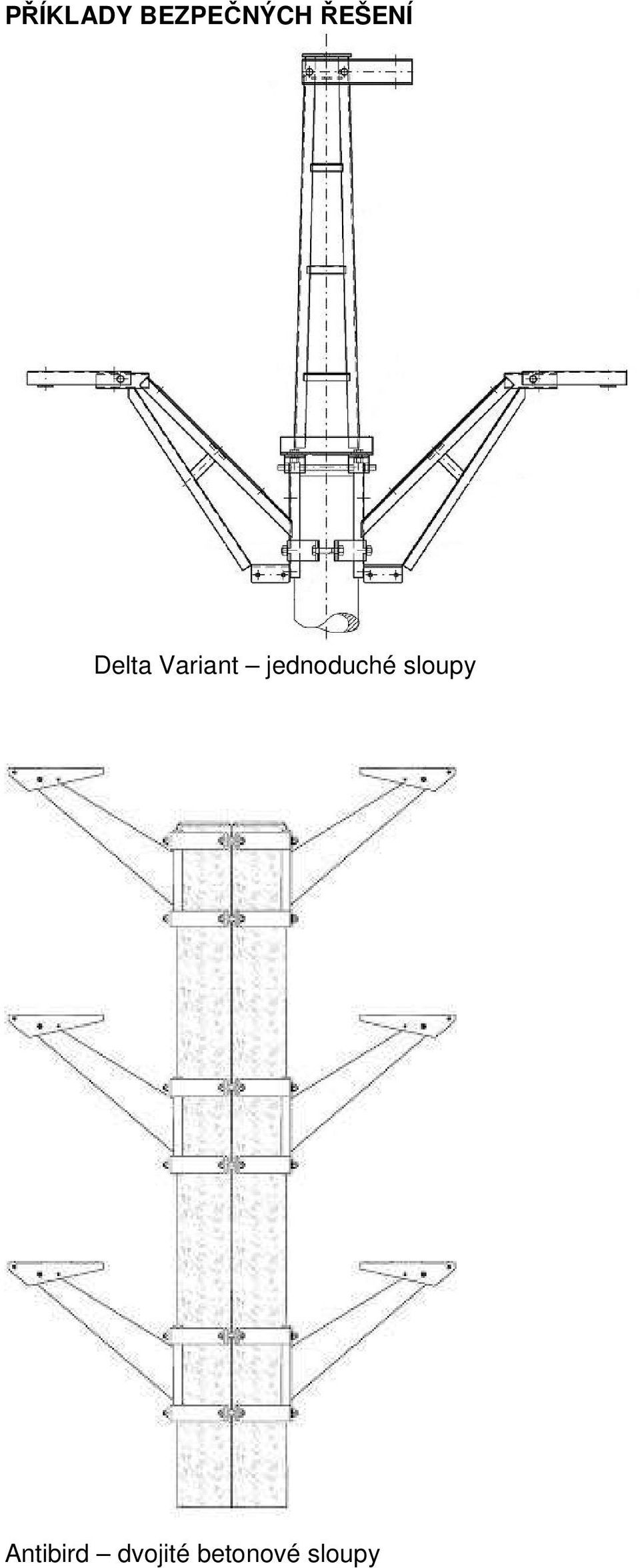 jednoduché sloupy