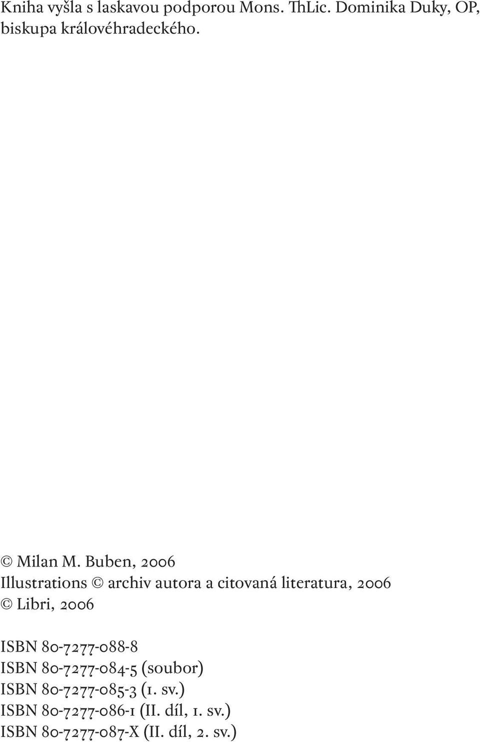 Buben, Illustrations archiv autora a citovaná literatura, Libri,