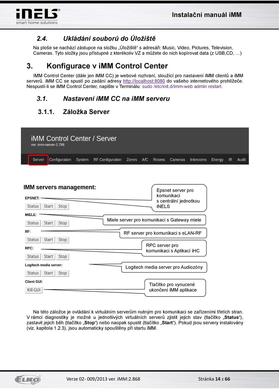 Konfigurace v imm Control Center IMM Control Center (dále jen imm CC) je webové rozhraní, sloužící pro nastavení imm clientů a imm serverů.