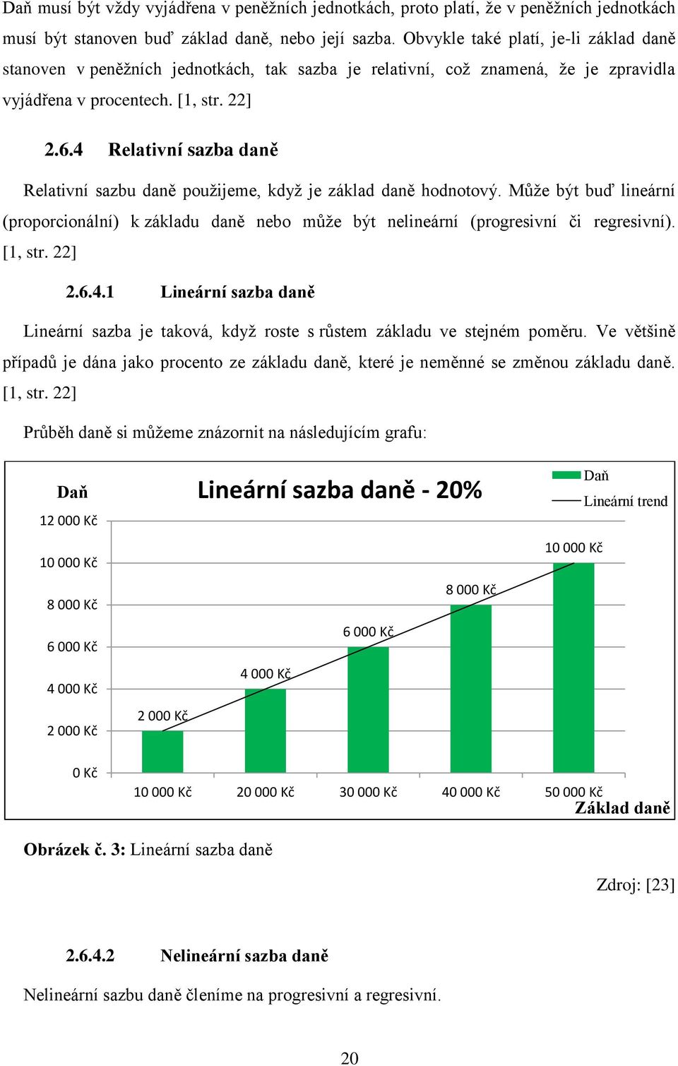 4 Relativní sazba daně Relativní sazbu daně použijeme, když je základ daně hodnotový. Může být buď lineární (proporcionální) k základu daně nebo může být nelineární (progresivní či regresivní).