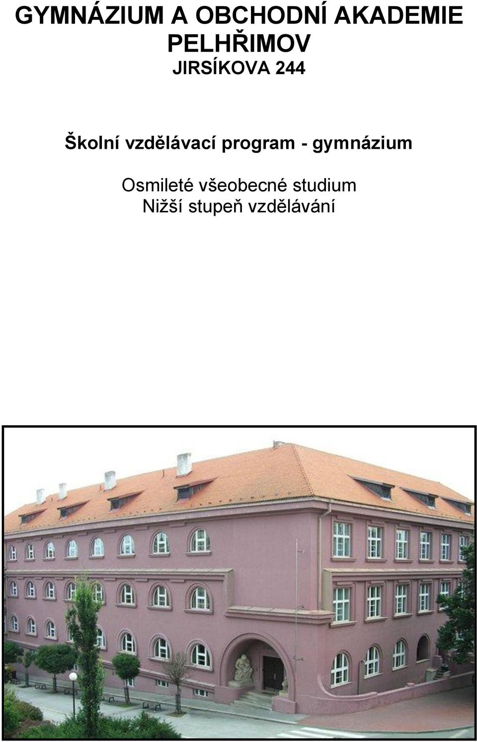 vzdělávací program - gymnázium