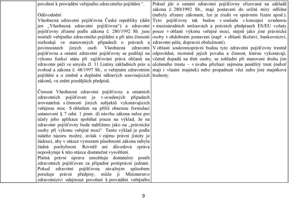 jsou nositeli veřejného zdravotního pojištění a při této činnosti rozhodují ve stanovených případech o právech a povinnostech jiných osob.