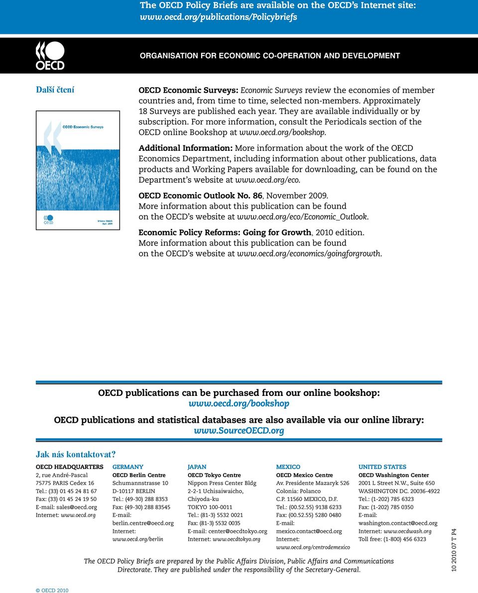 time, selected non-members. Approximately 18 Surveys are published each year. They are available individually or by subscription.