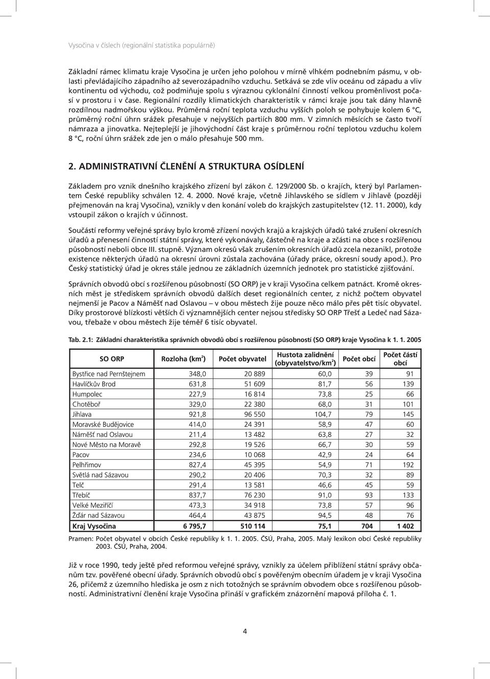 Regionální rozdíly klimatických charakteristik v rámci kraje jsou tak dány hlavně rozdílnou nadmořskou výškou.