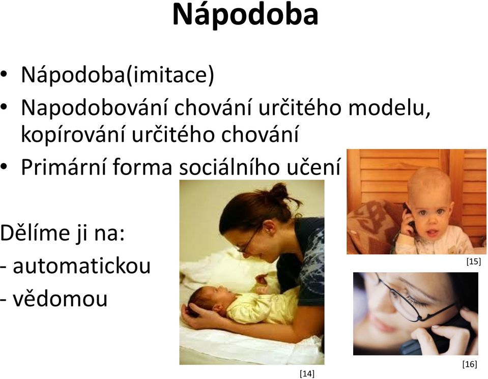 chování Primární forma sociálního učení